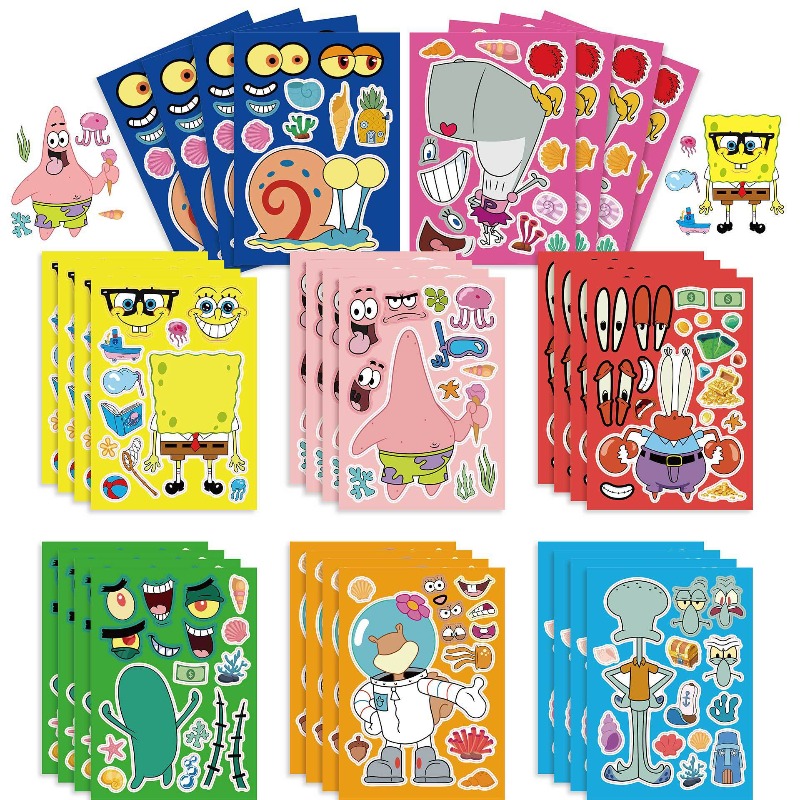 Kids Home Education - Interaktywna edukacyjna układanka SpongeBob SquarePants, zabawka