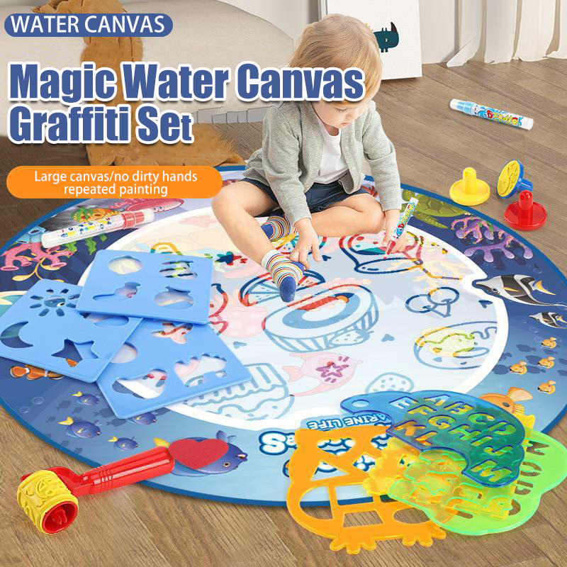 Kids Educational Mat - Magiczna Mata do Rysowania Wodą 80x80CM,