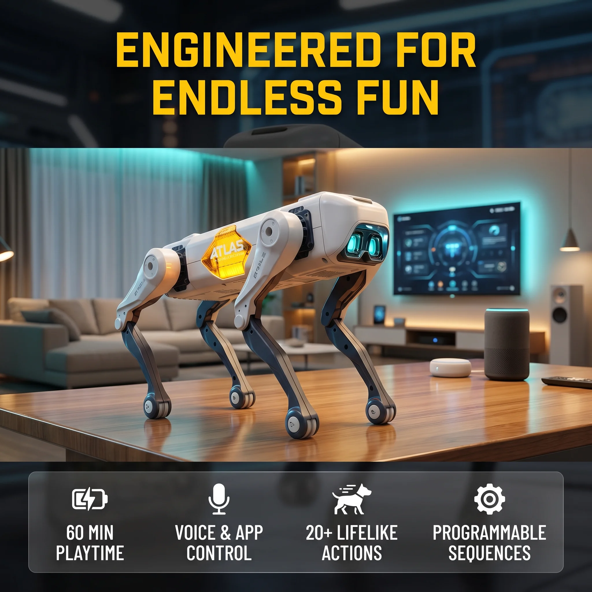 Kids Home Education - Inteligentny robot-świniec AI, sterowanie głosem i