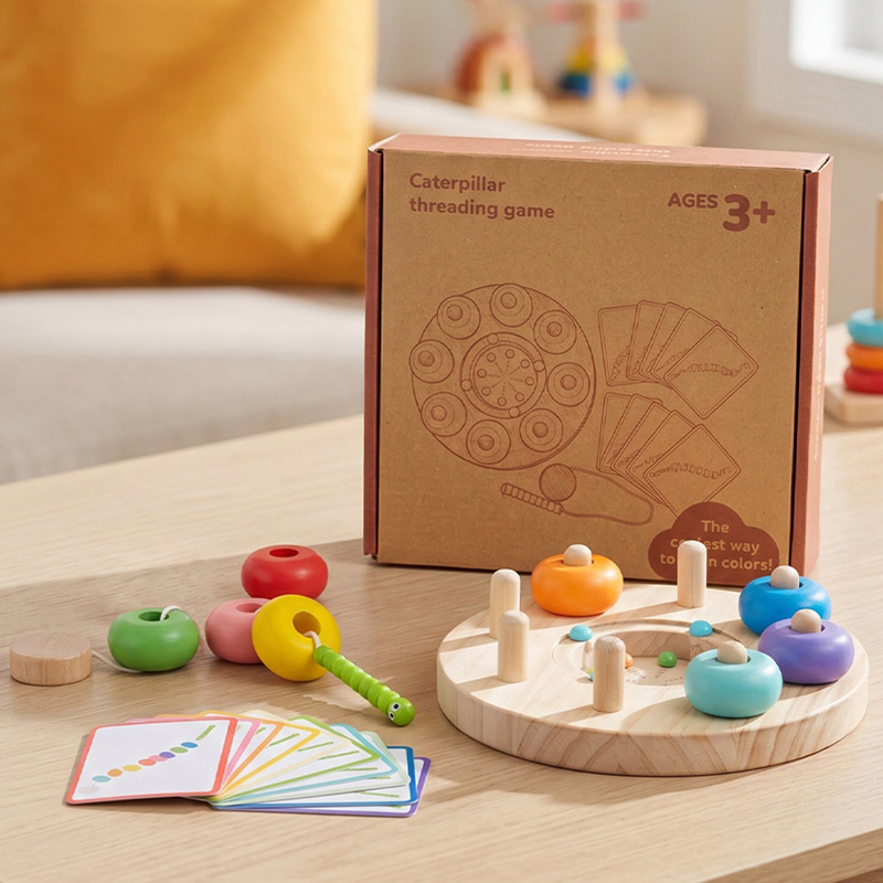 Kids Educational Game 3 - Montessori Zabawka Edukacyjna dla Dzieci Gąsienica