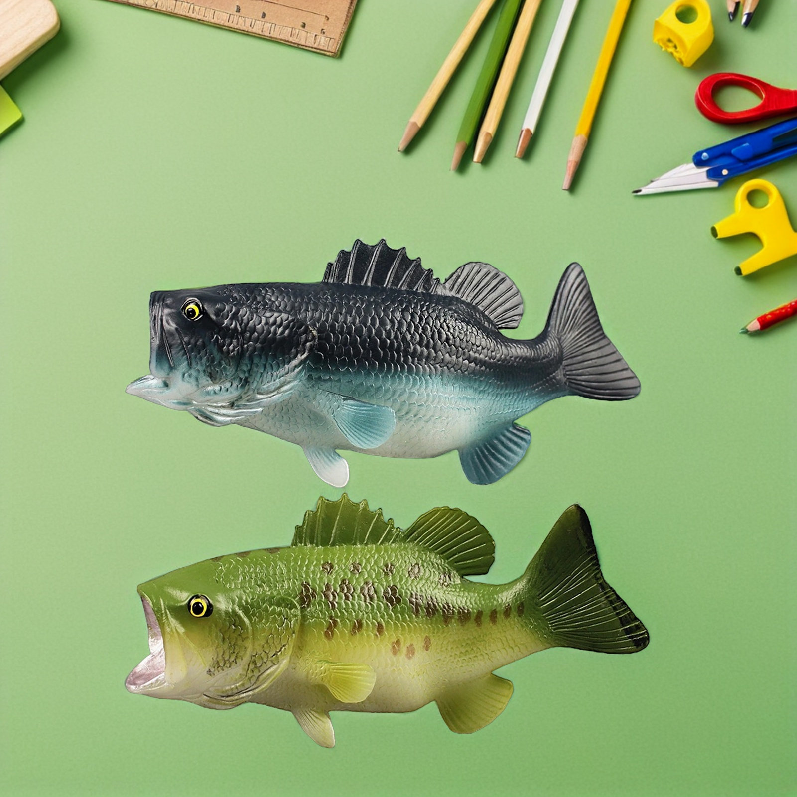 2 sztuki sztucznych ryb basowy – Kids Home Education recenzja i cena