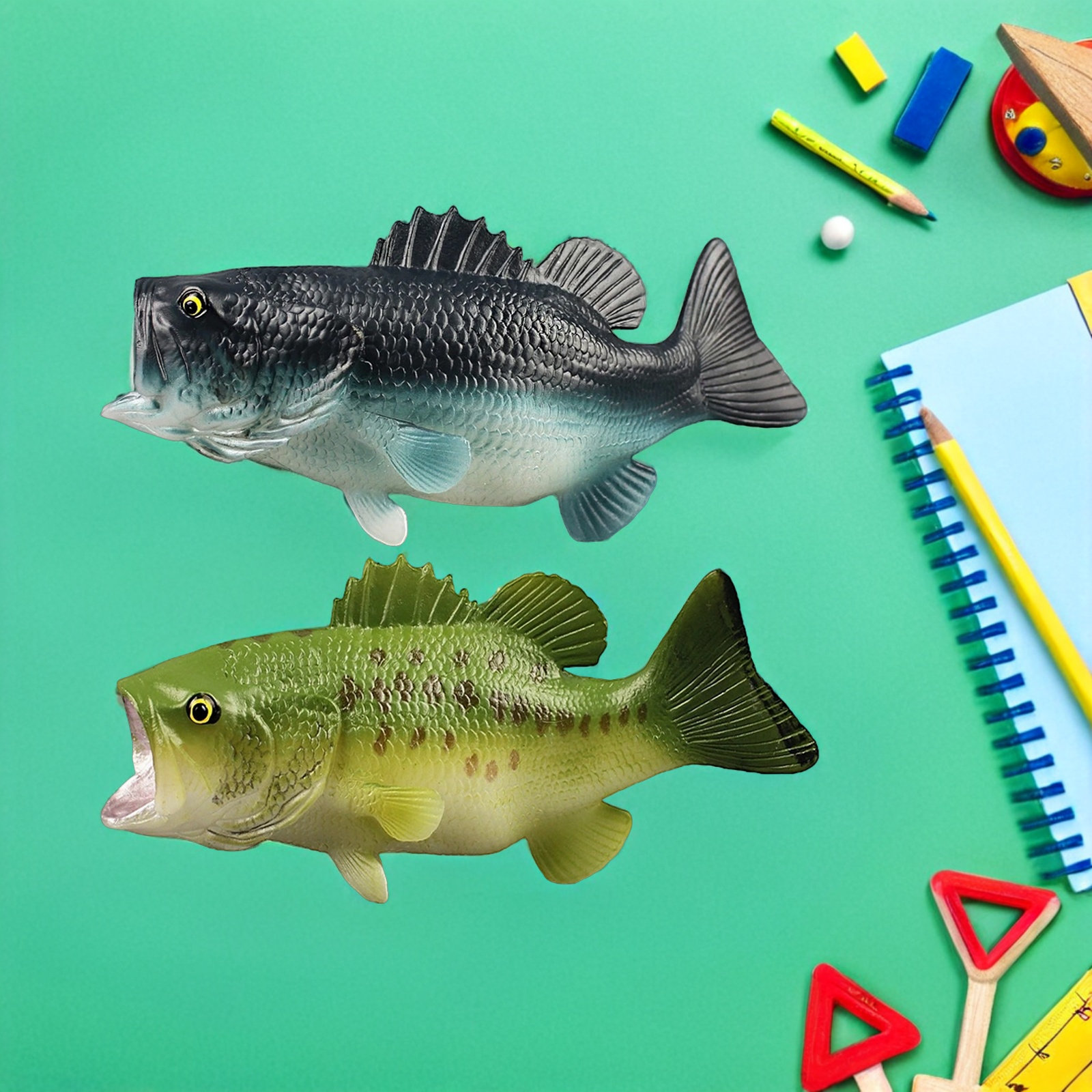 2 sztuki sztucznych ryb basowy – Kids Home Education recenzja i cena